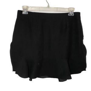Banana Republic Black flirty ruffle hem Career Skirt Work skirt Size 12